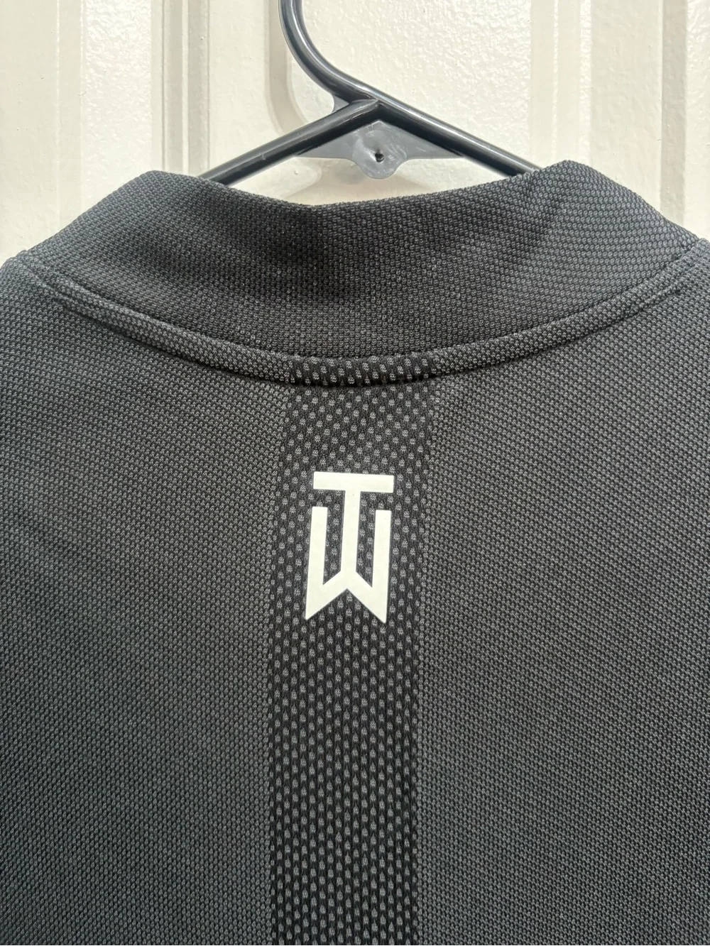 Nike Tiger Woods Collection Golf Shirt Mens Small Black Mock Neck CT6078